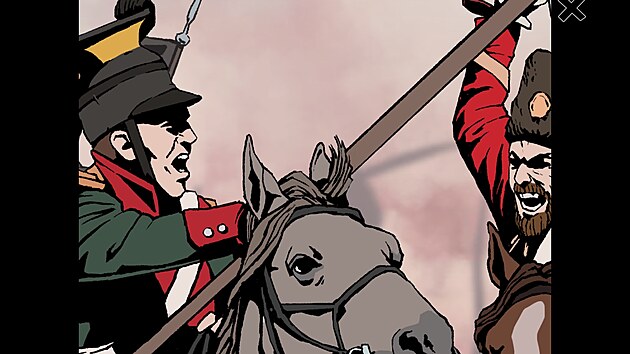 Komiks na p��b�z�ch �ty� postav uk�e dopad prusko-rakousk� bitvy z roku 1866 u Hradce Kr�lov� na voj�ky i m�stn� lidi.