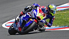 Trénink na Velkou cenu �eské republiky. Na trati jezdec kategorie Moto2 Filip...