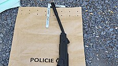 Zbra�, kterou policie zajistila ozbrojenému mu�i z �elákovic. (24. �ervna 2026)