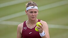 Marie Bouzková ve finále turnaje v Nottinghamu.