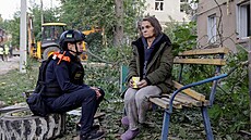 Následky ruského leteckého útoku v Charkov�. (20. �ervna 2026)