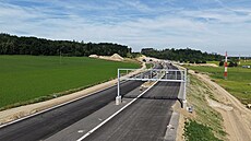 Dálnice mezi Vysokým Mýtem a tunelem Homole je v o n�co vy��ím stupni...