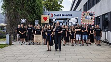 Stávka u brn�nského studia �eské televize (22. �ervna 2026)