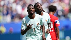 Ousmane Dembélé (Francie) slaví hattrick proti Norsku na mistrovství sv�ta.