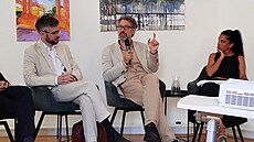 Odborný panel o financování alian�ních závazk� a p�ipravenosti armády. Vlevo...