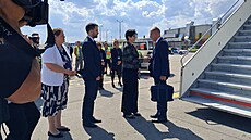 Premiér Andrej Babi� p�ilet�l na sch�zku premiér� zemí visegrádské �ty�ky. (23....