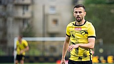 Jakub Pe�ek v dresu polského klubu Wieczysta Kraków