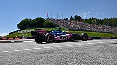 Pierre Gasly z Alpine b�hem tréninku na Velkou cenu Rakouska