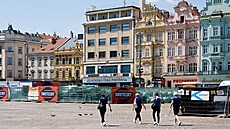 Rekonstrukce nám�stí Republiky v Plzni zahrnuje rekonstrukci dla�by na...