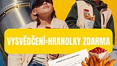 �ada cukráren i obchodních center nabízí pro �kolní d�ti zmrzlinu zdarma jako pozornost za vysv�d�ení