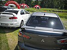 Mitsubishi kempování v Kempu Fousek v Dráchov�
