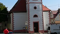 Kostel �trnácti svatých pomocník� v Abertamech.