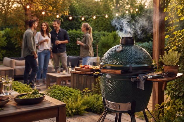 Kamado gril. Vytvo�eno za pomoci AI.