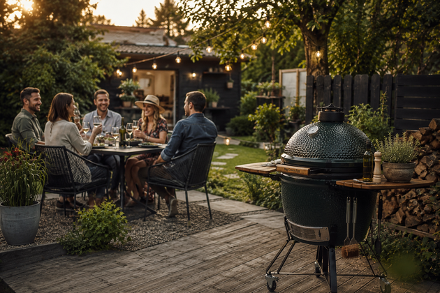Kamado gril. Vytvo�eno za pomoci AI.
