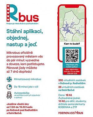 Nová poptávková doprava Rbus začala od července fungovat v Rožnově pod...