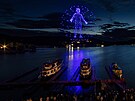 Dronová show Zrození �ivota nad Brn�nskou p�ehradou. (4. �ervence 2026)