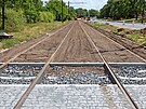Oprava tramvajové trati Chotkovy sady - Brusnice (stav za�átek �ervence 2026)
