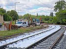 Oprava tramvajové trati Chotkovy sady - Brusnice (stav za�átek �ervence 2026)