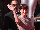 Andrea Barto�ková se synem Janem Barto�kou dorazili na slavnostního otev�ení...