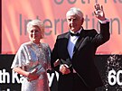 Miroslav Donutil s man�elkou Zuzanou dorazili na slavnostního otev�ení 60....