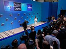 Dánská premiérka Mette Frederiksenová na summitu NATO v Anka�e (8. �ervence...