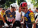 Dán Mads Pedersen (vpravo) a Ameri�an Quinn Simmons slaví vít�zství b�hem...