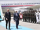 �eského prezidenta Petra Pavla p�ivítal na leti�ti Esenboga turecký ministr...