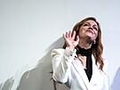 Ester Geislerová b�hem uvedení filmu Dv� deci tu�e v karlovarském M�stském...