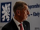 Premiér Andrej Babi� (ANO) p�ed odletem na summit NATO. (7. �ervence 2026)
