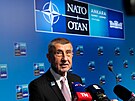 Premiér Andrej Babi� (ANO) na tiskové konferenci. (8. �ervence 2026)