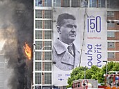 Bývalé centrum Ba�ova obuvnického impéria zachvátil ni�ivý po�ár. (9. �ervence...