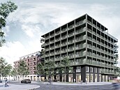Vizualizace bytového domu v ulici K Polabinám (9. �ervence 2026)