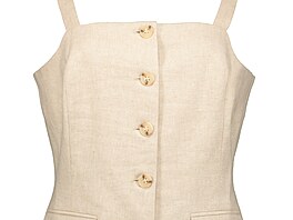Elegantní top z p�írodního materiálu obstojí i b�hem vlny veder. Je p�íjemný na...