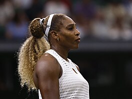 Serena Williamsová v prvním kole Wimbledonu.