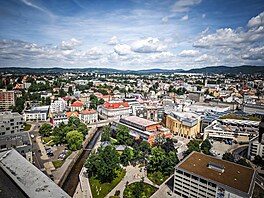 Výhledy na Liberec od mikrovlnného bodu pro BTS spole�nosti Vodafone umíst�ném...