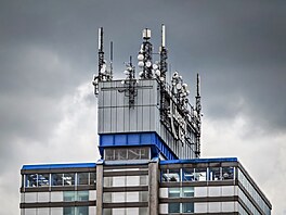 Výhledy na Liberec od mikrovlnného bodu pro BTS spole�nosti Vodafone umíst�ném...