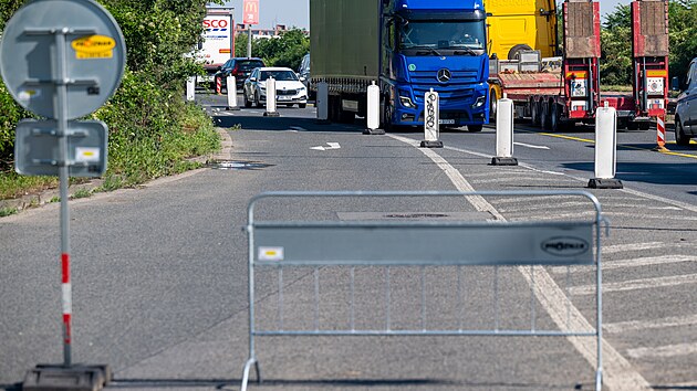 Rekonstrukce Kbelsk� ulice. (sn�mek z po��tku oprav 2. �ervence 2026)