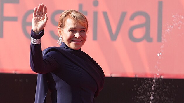 Dagmar Havlov� na zah�jen� 60. ro�n�ku filmov�ho festivalu Karlovy Vary. (3. �ervence 2026)