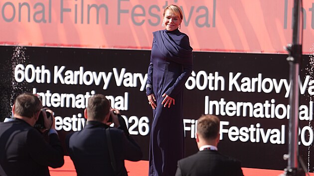 Dagmar Havlov� na zah�jen� 60. ro�n�ku filmov�ho festivalu Karlovy Vary. (3. �ervence 2026)