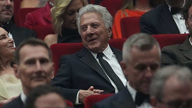 Dustin Hoffman v s�le hotelu Thermal na zah�jen� 60. filmov�ho festivalu v Karlov�ch Varech. (3. �ervence 2026)