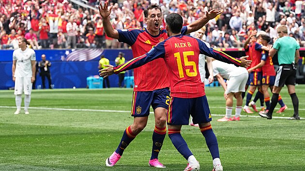 Mikel Oyarzabal ze �pan�lska slav� g�l v z�pase s Rakouskem.