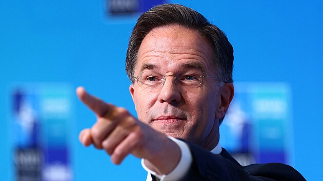 Gener�ln� tajemn�k NATO Mark Rutte na summitu NATO v tureck� Anka�e (8. �ervence 2026)