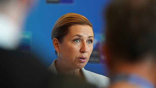 D�nsk� premi�rka Mette Frederiksenov� na summitu NATO v Anka�e (8. �ervence 2026)