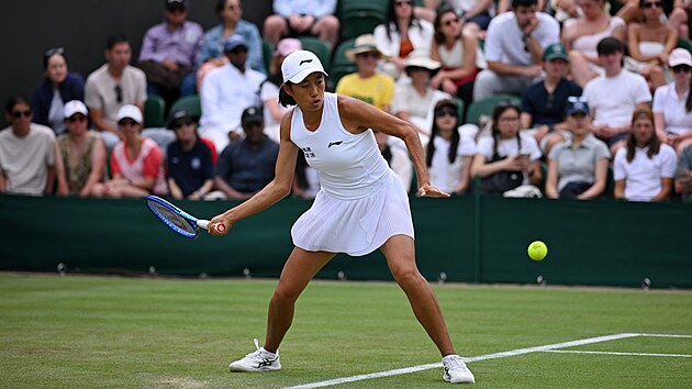 ���anka �ang �uaj ve druh�m kole Wimbledonu.