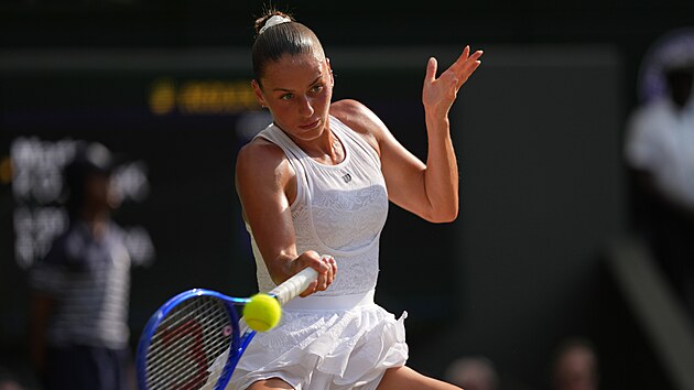 Ukrajinka Marta Kos�ukov� v semifin�le Wimbledonu.