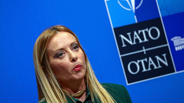 Italsk� premi�rka Giorgia Meloniov� na summitu NATO v Anka�e (8. �ervence 2026)