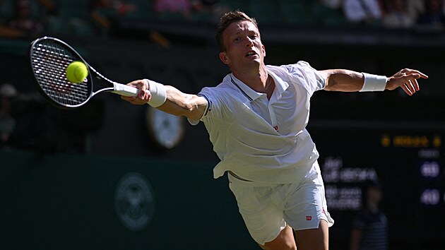 Ji�� Lehe�ka se natahuje pro m��ek v osmifin�le Wimbledonu.