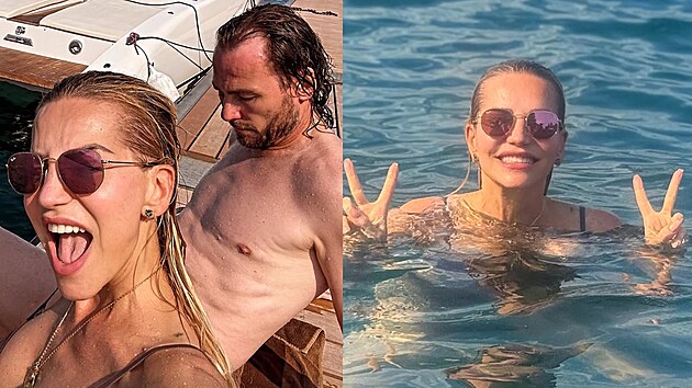 Snoubenci Dara Rolins a Pavel Nedv�d si u�ívají romantické chvíle v Itálii. (8....