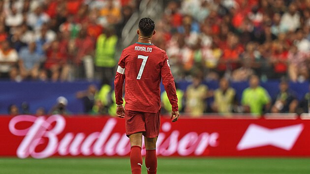Portugalsk� �to�n�k Cristiano Ronaldo b�hem utk�n� se �pan�lskem.