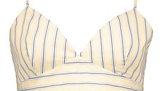 �lutý crop top s prou�ky, cena 499 K�
